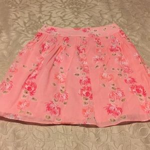 LOFT Skirts - Ann Taylor Loft pink floral skirt LOFT Skirts - Ann Taylor Loft pink floral skirt